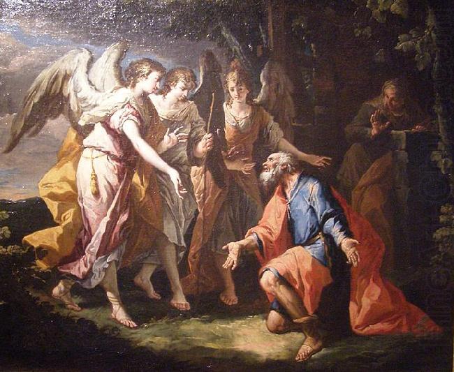 Abraham and Three Angels, Gaspare Diziani